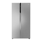 haier 602 l frost free side by side door 3 star refrigerator hrs 682ssu1 shiny steel 01