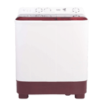 haier 7 0kg semi automatic top load washing machine htw70 1187btn white front view