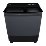 haier 8 5kg semi automatic top load washing machines htw85 178bbk black front view 01