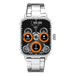 hapipola triplet smartwatch silver front view