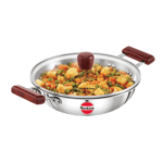 hawkins tri ply stainless steel deep fry pan 2 5 l front view