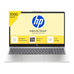 hp 15 amd ryzen r5 7530u windows 11 home laptop 15 fc0389au natural silver 16gb 512gb Front View
