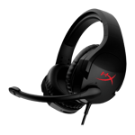 hp hyperx cloud stinger gaming with mic and dts headset black side view