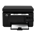 hp laserjet pro mfp m126a all in one mono printer black front view