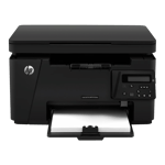 hp laserjet pro mfp m126nw all in one mono printer black front view