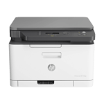 hp mfp 178nw color laser all in one color printer white front view