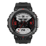 huami amazfit t rex 2 smartwatch ember black front view view 0