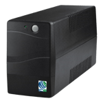 ice 600va 360w ups for desktop pc computers black front view