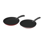 impex nonstick cookware 2 pc set red front view