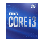 intel core i3 10100 desktop processor 4 cores 8treads 4 3ghz pcie5 lga1200 silver front back view