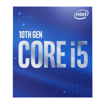 intel core i5 10400 desktop processor 6 cores 12treads 4 3ghz pcie5 lga1200 silver front view