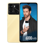 itel p40 luxurious gold 4gb 128gb ram front and back view