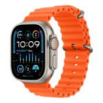 iwatch ultra 49mm cell ocean band Orange left view