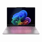 lenovo yoga slim 7 aura edition intel core ultra 5 228v windows 11 home laptop 83jx001lin luna grey 32gb 1tb Front view