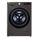 lg 12 0kg 7 0kg fully automatic front load washer dryer combo ai direct drive fhd1207stb platinum black Front View