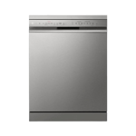 lg 14 place settings with truesteam dishwasher silver dfb532fp front closed