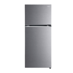 lg 380 l frost free double door 2 star refrigerator gl n412sdsy fdszebn dazzle steel front view