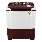 lg 7 5kg semi automatic top load washing machine p7510rraz abgqnst burgundy front view