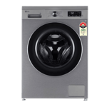 lg 8 0kg fully automatic front load washing machine fhb1208z4p platinum silver front view