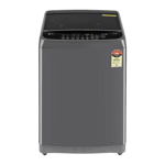 lg 8 5kg fully automatic top load washing machine t85ajmb1z middle black front view