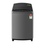 lg 9 0kg fully automatic top load washing machine thd09nwm middle black front view