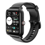 noise colorfit pulse grand 2 smartwatch jet black front view