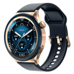 noise noisefit halo 2 smartwatch gold blue Front Left View