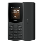nokia 106 2023 dual sim charcoal front and back view