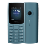 nokia 110 2023 dual sim cloudy blue front and back view