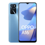 oppo a16 pearl blue 64gb 4gb ram front and back view