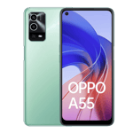 oppo a55 mint green 4gb 64gb front and back view