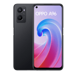 oppo a96 starry black 128gb 8gb front and back view