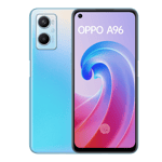 oppo a96 sunset blue 128gb 8gb front and back view