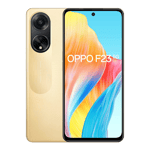 oppo f23 5g Bold gold 256gb 8gb ram front and back view