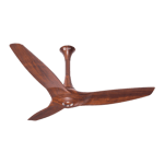 orient electric aeroquiet slim bldc motor with remote 1200 mm ceiling fan wooden finish front view