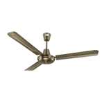 orient electric quasar 1200 mm ceiling fan brushed brass front view
