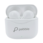 pebble neo buds true wireless white Front Open head