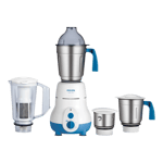 philips hl1643 06 600w juicer mixer grinder 4 jars white blue front
