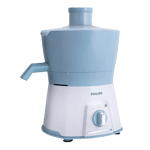 philips viva collection hl 7577 00 standalone 600 w juicer white pearl blue front view