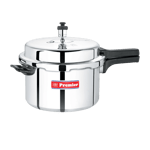 premier netraa aluminium pressure cooker 5 5 litre front view