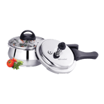 premier stainless steel handi cooker with glass lid 3 l view