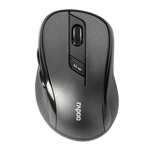 rapoo m500 silent multi mode wireless mouse black top view