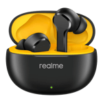 realme buds t110 true wireless black front view