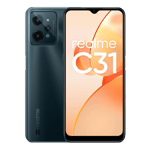 realme c31 dark green 32gb 3gb ram front and back view