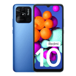 redmi 10 pacific blue 128gb 6gb ram front and back view