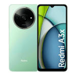 redmi a3x ocean green 64gb 3gb ram front back view