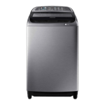 samsung 10 0kg fully automatic top load washing machine wa11j5751sp tl silver front view