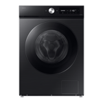 samsung 12 0kg fully automatic front load washing machine series 9 ww12db7b24gbtl black caviar front view