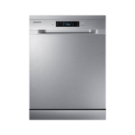 samsung 13 place settings intensivewash dishwasher silver dw60m6043fs tl front view