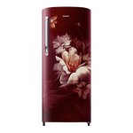 samsung 183 l direct cool single door 5 star refrigerator rr20d2725rz nl mignight blossom red front view